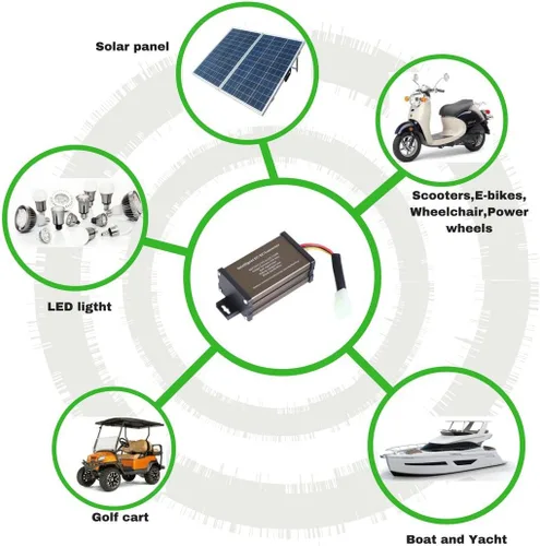 Vista 5 de Pro Chaser Carrito de golf DC-DC 72V 60V 48V Voltaje a 12V reductor de voltaje reductor regulador 120W 10A