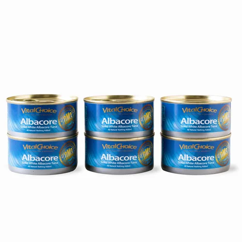 Vista 9 de Vital Choice Msc Wild Albacore Tuna, nada añadido, latas de 3.75 onzas (paquete de 6)