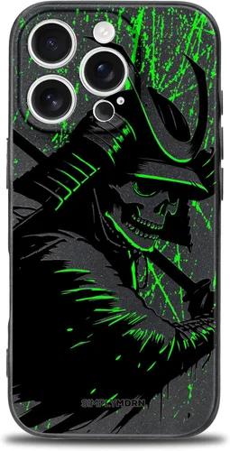 Vista 36 de SIMPLYMDRN Funda delgada para iPhone 12 Pro Max, diseño de guerrero, funda genial para hombres, funda de soldado de combate, delgada y flexible