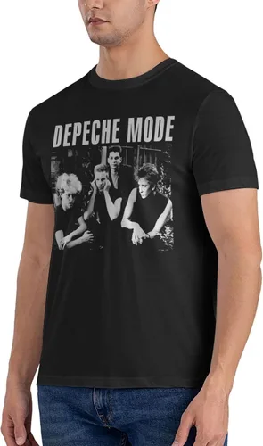 Vista 9 de Camiseta de algodón para hombre, manga corta, color negro
