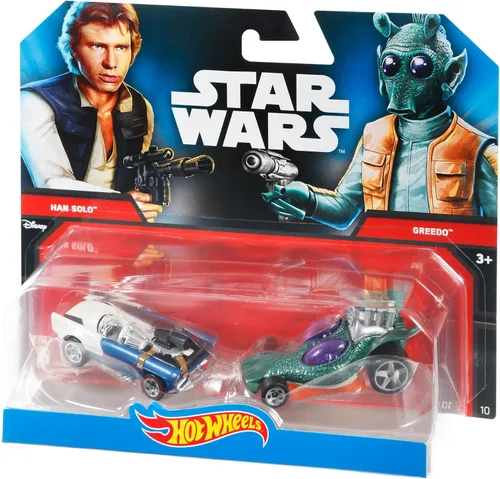 Vista 5 de Hot Wheels Boys Star Wars Carácter Car Han Solo & Greedo (paquete de 2)