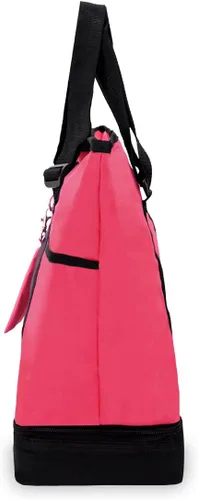 Vista 3 de Bolsa de compra, de Everest, RosadoNegro), 1002DLX-HPKBK