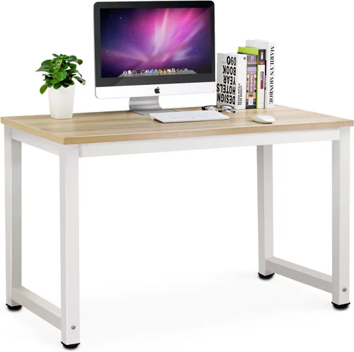 Vista 10 de Mesa para computadora Tribesigns moderna estilo sencillo para PC, portátil, estudio, moderna estación de trabajo para el oficina en casa