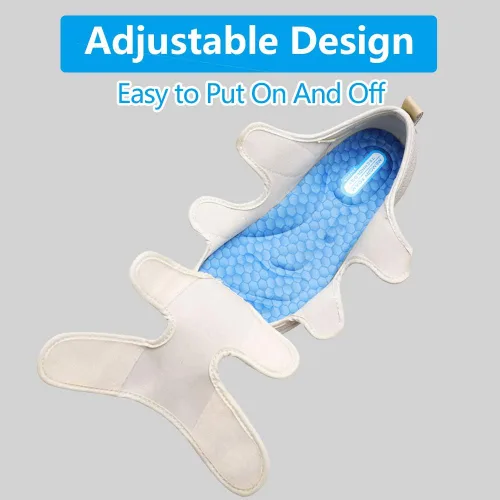 Vista 4 de Zapatos diabéticos para mujer, sandalias cómodas con edema ajustable, extra anchas de espuma viscoelástica para caminar, puntera cerrada, fáciles