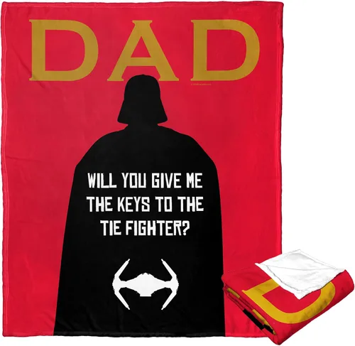 Vista 71 de Northwest Star Wars Manta Decorativa Silk Touch, 40" x 50", Villanos del Lado Oscuro