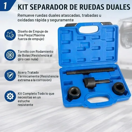 Vista 2 de Herramienta separadora de doble rueda, herramienta de extracción de cubo de rueda, empujador de una pieza, herramienta de extracción de doble rueda
