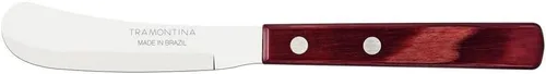 Vista 11 de Tramontina Wood Handle Butter Knife, Polywood, Dishwasher Safe, Durable, Natural Wood, Made in Brazil