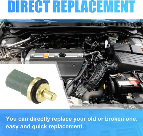 Vista 3 de uxcell Sensor de temperatura del refrigerante del motor No.059919501A para Audi A4 2000-2008 para Volkswagen Jetta 1999-2005 Sensor de temperatura
