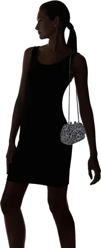 Vista 6 de MOSSMON Bolso formal de la boda de la noche del embrague del cristal del Rhinestone para Negro
