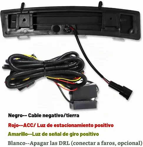 Vista 3 de Parachoques delantero LED Switchback luces de circulación diurna ámbar/blanco con kit de lámpara de señal de giro para Nissan 350z LCI 2006-2009