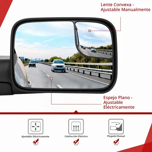 Vista 2 de YITAMOTOR Espejo de remolque compatible con Tacoma 2005-2015