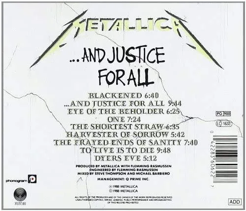 Vista 2 de And Justice For All (CD)