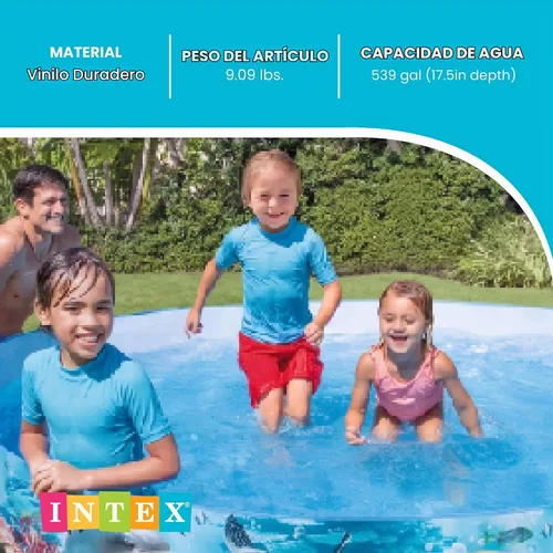Vista 4 de Piscina Intex Deep Sea Blue SnapSet para niños