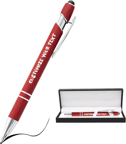 Vista 206 de AIFLM Bolígrafos personalizados con nombre a granel hasta 500 unidades de bolígrafos grabados gratis con tu nombre y texto para negocios