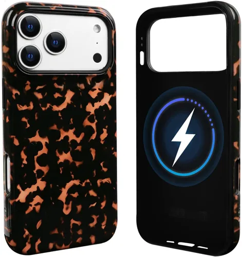 Vista 68 de NITITOP Funda magnética compatible con iPhone 11, compatible con MagSafe lindo diseño estético de leopardo ámbar tortuga para mujeres, hombres