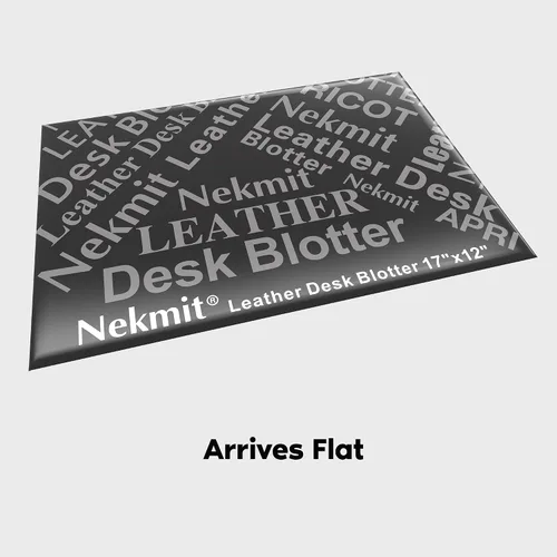 Vista 7 de Nekmit Almohadilla de cuero para escritorio, 17 x 12 pulgadas, plana, antideslizante, impermeable, albaricoque