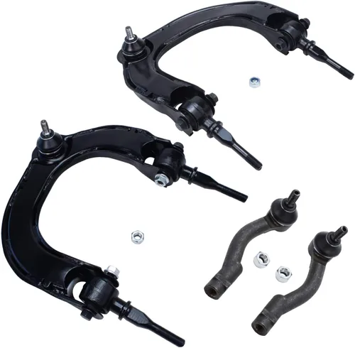 Vista 208 de Detroit Axle - 4 piezas de brazos de control traseros para Ford C-Max, Focus, Mazda 3 5, Volvo C30, C70, S40, V50, 4 brazos de control superiores e