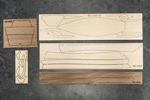 Vista 4 de Midwest Dinghy - Kit de construcción de modelo de barco de madera para adultos, bricolaje de madera, autoensamblaje