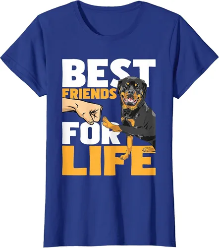 Vista 64 de Best Friends for Life - Rottweiler Animal Dog Lover Breeder T-Shirt