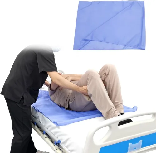 Vista 11 de Hoja de transferencia tubular de 27 x 39 pulgadas para pacientes en movimiento, hoja deslizante y tablero deslizante para traslados de ancianos