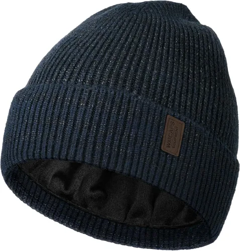 Vista 9 de Wmcaps – Gorro de invierno para hombre y mujer, gorro de punto suave y cálido con forro vellón Verde militar