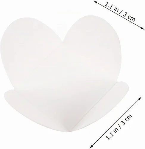 Vista 3 de 100 piezas de envoltorios de trufas para tazas de papel de chocolate para el día de San Valentín, tazas de trufas de dulces, suministros