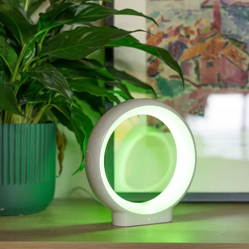 Vista 8 de LuvLink Infinity Voice v2 Send Sounds & Color - Lámpara de amistad galardonada (juego de dos, blanco)