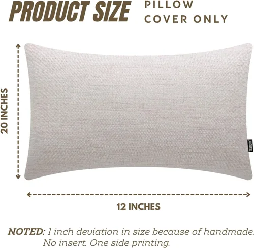 Vista 4 de TRENDIN Funda de almohada decorativa de caballo de 12 x 20 pulgadas para sofá, decoración de caballo, funda de cojín de lino lumbar para sofá