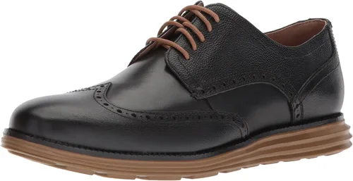 Vista 22 de Cole Haan Men's OriginalGrand Shortwing Oxford Negro Cuero/Blanco