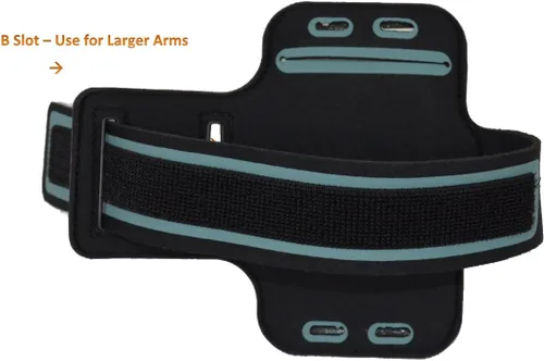 Vista 6 de Mixxfit - Funda ajustable para brazalete, color negro, compatible con Android Google y iPhone de 6.5 x 4 pulgadas