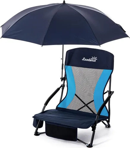 Vista 16 de Lamberia Silla de playa plegable para adultos, paquete de 2, sillas de playa bajas portátiles con capacidad de 300 libras, silla de camping ligera