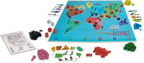 Vista 4 de Riesgo. Reproducción del clásico juego de mesa de 1959 primera edición, ninguno , Multicolor Original Artwork and Components, Winning Moves