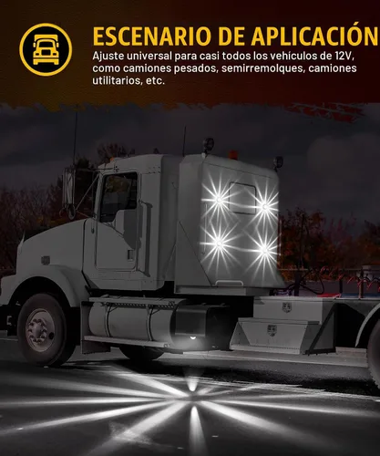 Vista 7 de Partsam 2 Piezas Luces de Cristal de Sandía [Patentadas] Lente Transparente Luz LED Blanca de Marcha con Bisel de Acero Inoxidable de Repuesto