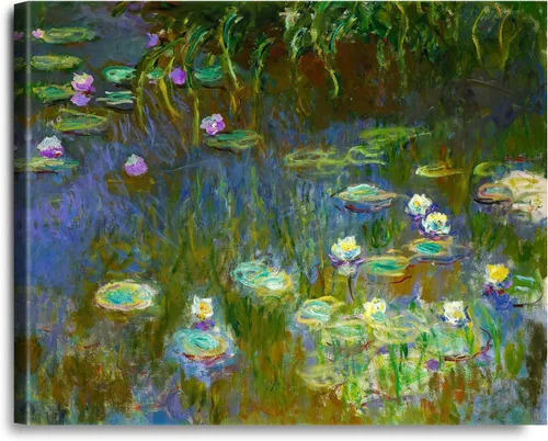 Vista 248 de A&T ARTWORK Antibes Seen from The Salis Gardens de Claude Monet Las Obras de Arte Clásico Mundial Reproducciones, Impresiones de Arte en Lienzo