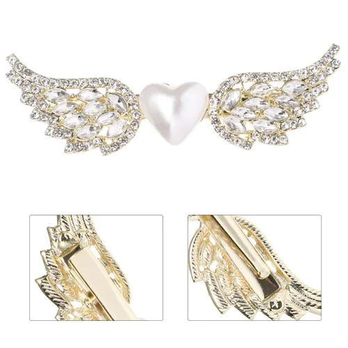 Vista 9 de 2 pinzas para el cabello con perlas de cristal, horquillas, accesorios para el cabello, accesorios para el cabello de boda, pasador de novia