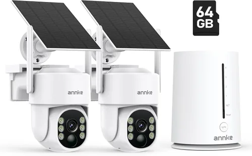 Vista 11 de ANNKE Cámaras de seguridad solar de 4MP inalámbricas para exteriores, sistema de cámara de seguridad para el hogar de 5MP con 4 cámaras, vista