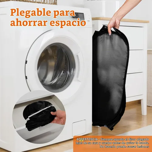 Vista 6 de Cestas de lavandería plegables, cesto de lavandería de malla plegable, cesta de lavandería emergente duradera, 2 cestos para ropa con compartimentos