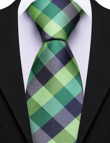 Vista 7 de Barry.Wang Juego de corbatas de seda para hombre, corbatas de boda de seda tejida formal de negocios casual (4/6/8PCS)