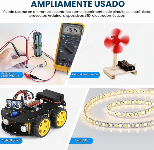 Vista 7 de SDTC Tech Juego de 2 soportes de batería AA de 1,5 V y kit de conector a