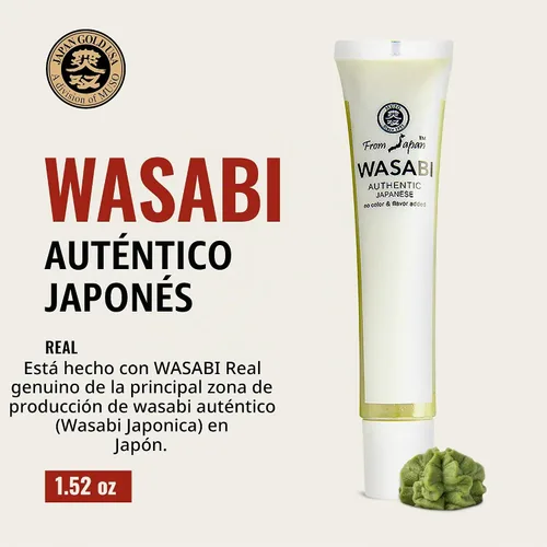 Vista 3 de Muso from Japan - Wasabi real - Sabor auténtico, vegano y sin gluten - 1.52 onzas