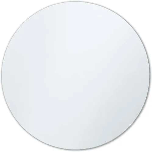 Vista 11 de Better Bevel - Espejo con marco de goma negra de 18 x 18 pulgadas, espejo redondo para pared de baño