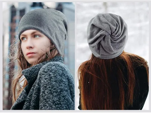 Vista 4 de TecHong Gorro de ocio para mujer, multiusos, diseño de calavera, para calentar el cuello, máscara para la cara, bufanda, de algodón de punto