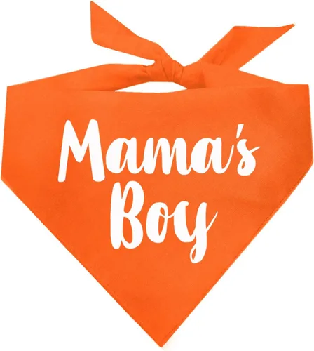Vista 14 de Mama's Boy Bandana para perro 100% algodón triángulo ajustable Hecho en Estados Unidos Día de San Valentín Negro, XS (6)
