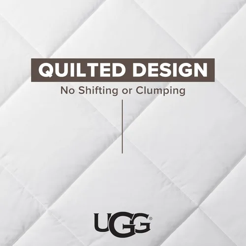 Vista 3 de UGG Edredón Full/Queen con Inserto de Relleno de Plumón, Refrescante, Ligero, Alternativa al Plumón, Hipoalergénico, Lavable, Acolchado, Esponjoso
