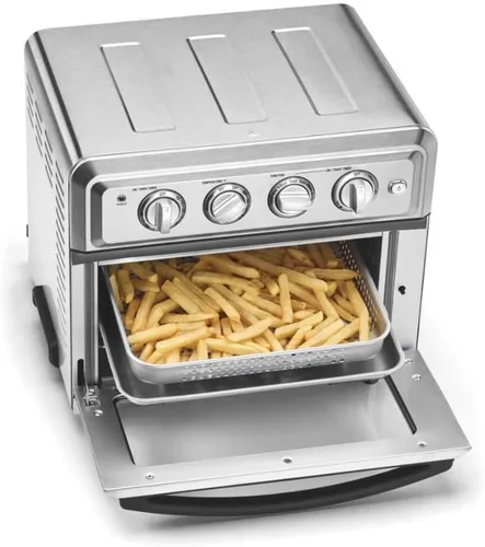 Vista 8 de Cuisinart Cesta antiadherente para freidora de aire, compatible con TOA-60 y TOA-65, ANS-TOA2528, plata