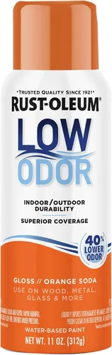Vista 70 de Rust-Oleum - Pintura en aerosol prémium de bajo olor, gris ancla brillante Olor 40% menor que las pinturas en aerosol tradicionales, durabilidad