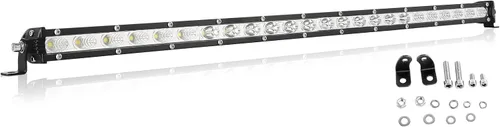 Vista 15 de Willpower 2 unids 5 pulgadas 15 W sola fila LED barra de luz Spot Beam Slim Off Road Luz niebla lámpara de trabajo luces de conducción para 4X4