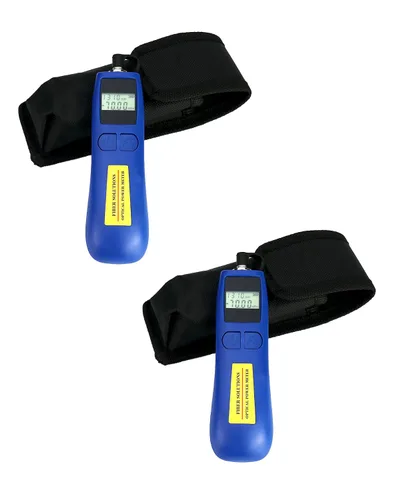 Vista 9 de QWORK Medidor de potencia óptica, -70 ~+10 dBm, con interfaz universal de 0.098 in, medidor de luz de fibra para probar 6 longitudes de onda