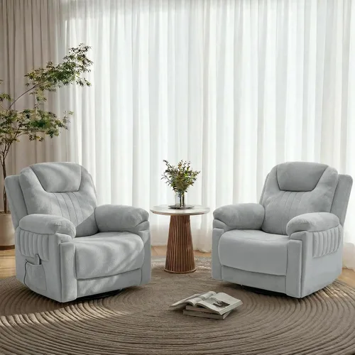 Vista 2 de Silla reclinable mecedora eléctrica automática con 3 velocidades