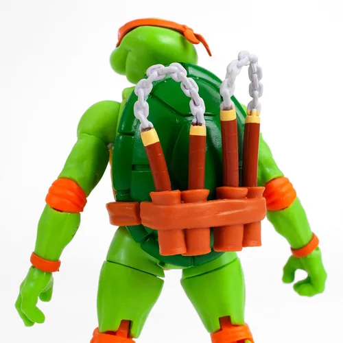 Vista 5 de The Loyal Subjects Teenage Mutant Ninja Turtles Michelangelo BST AXN - Figura de acción de 5 pulgadas